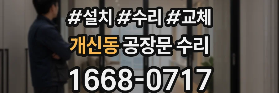 개신동 공장문 수리