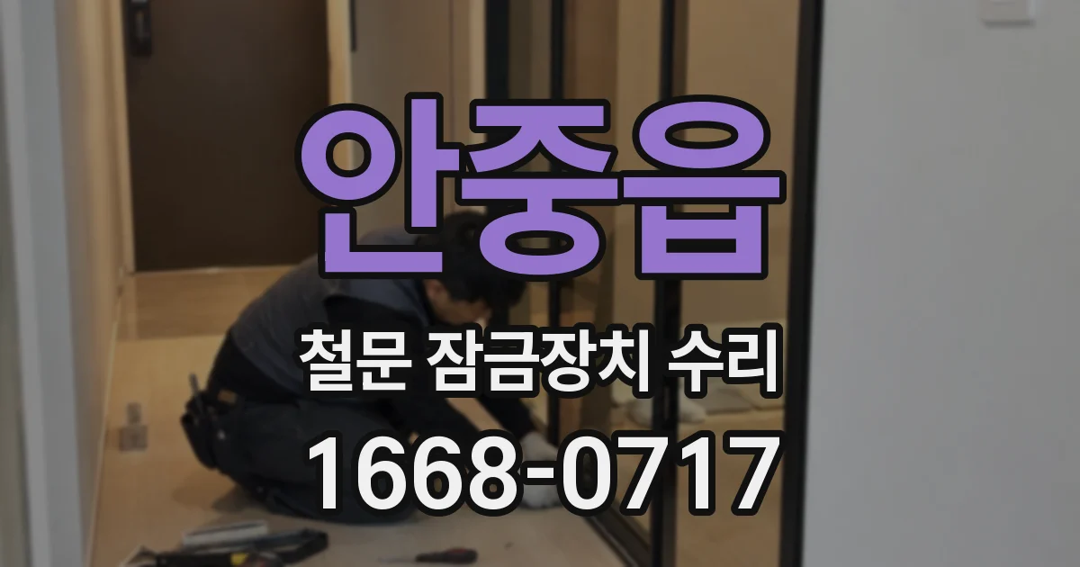 안중읍 철문 잠금장치 수리