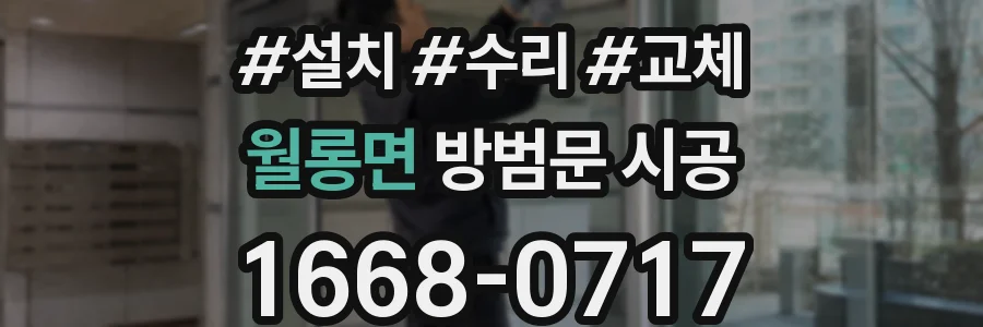 월롱면 방범문 시공