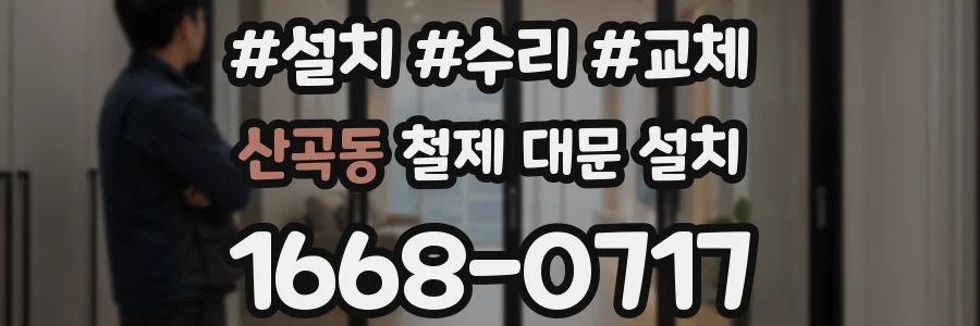 산곡동 철제 대문 설치