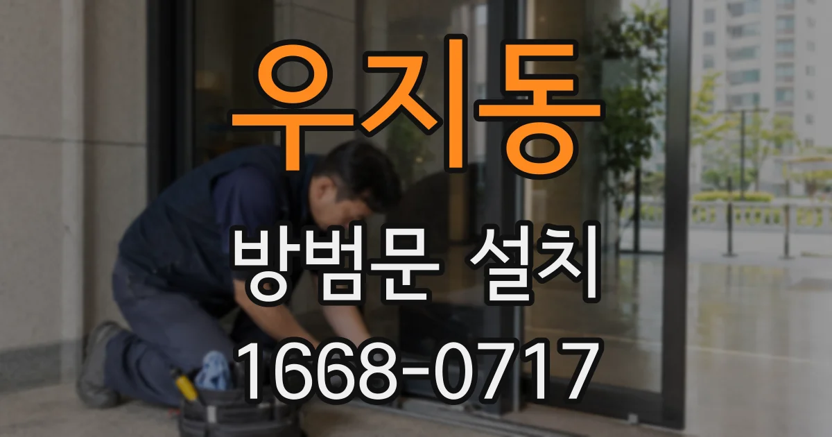 우지동 방범문 설치