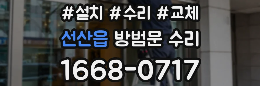 선산읍 방범문 수리