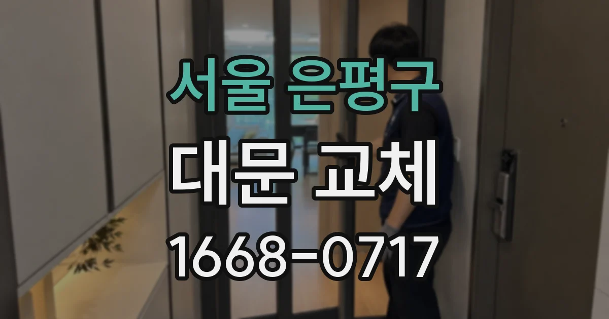 서울 은평구 대문 교체