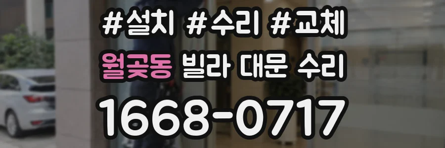 월곶동 빌라 대문 수리