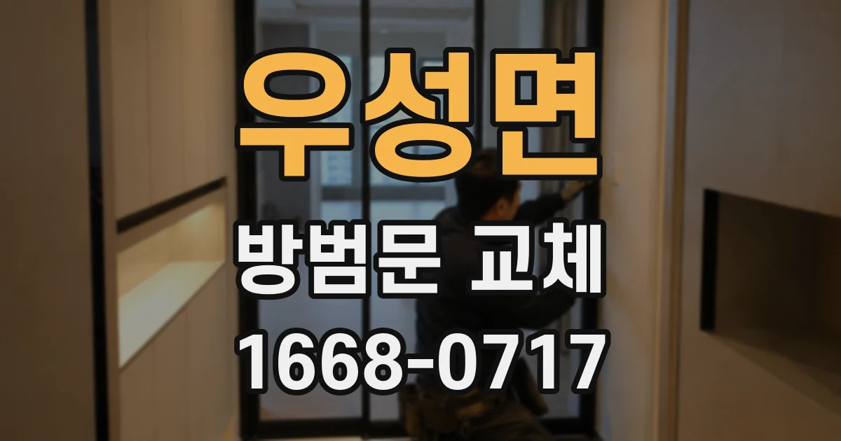 우성면 방범문 교체
