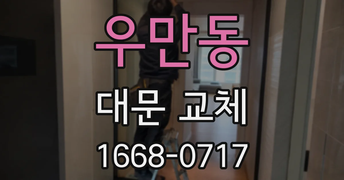 우만동 대문 교체