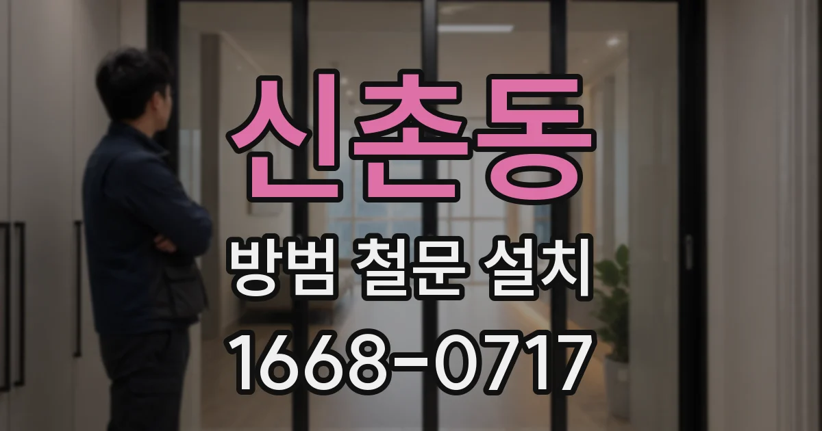 신촌동 방범 철문 설치
