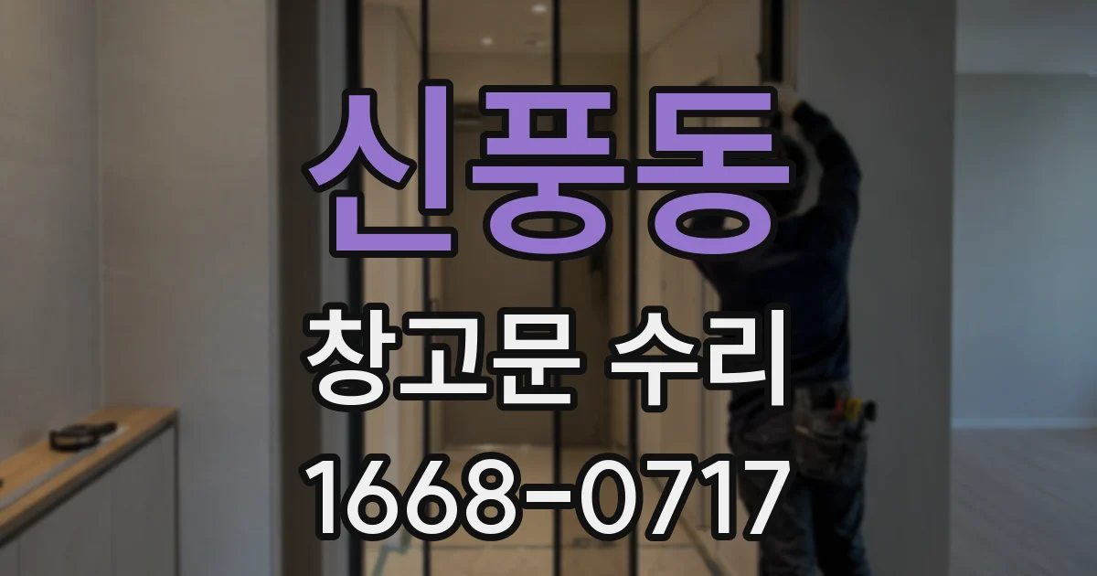 신풍동 창고문 수리