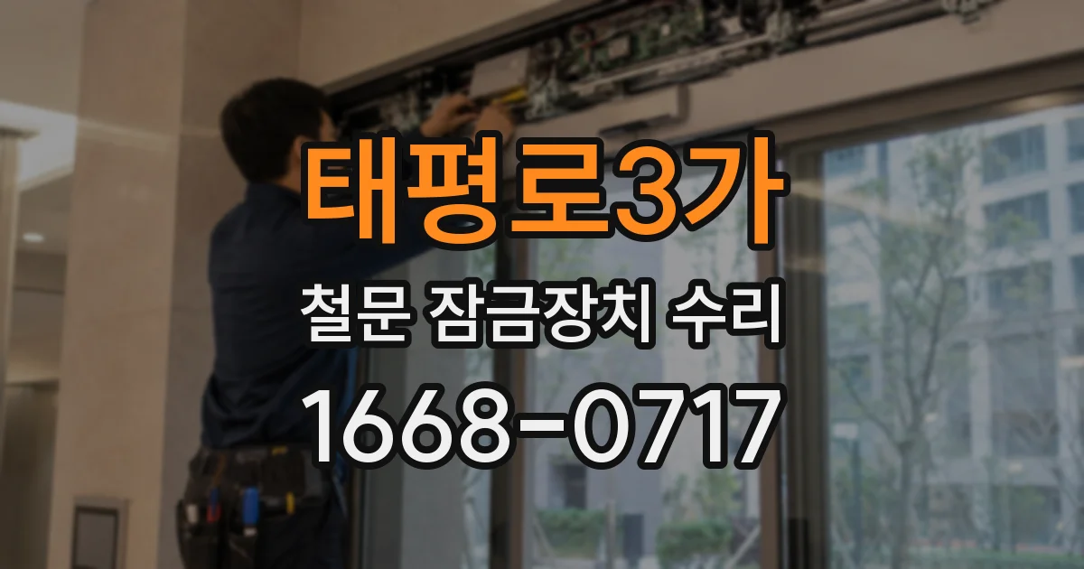 태평로3가 철문 잠금장치 수리