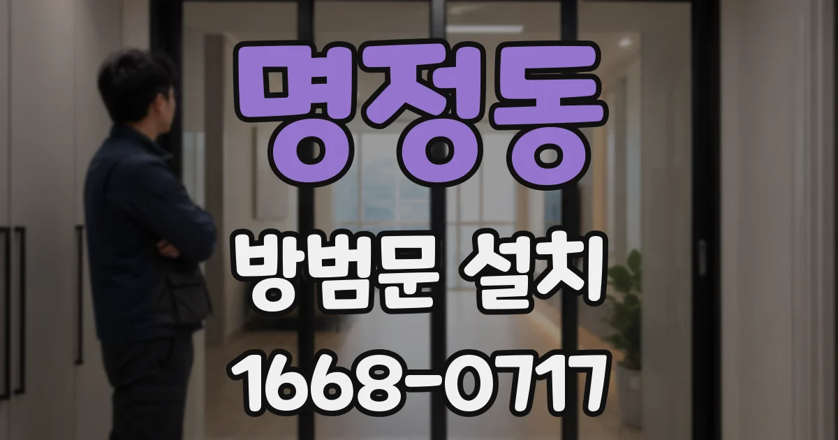명정동 방범문 설치