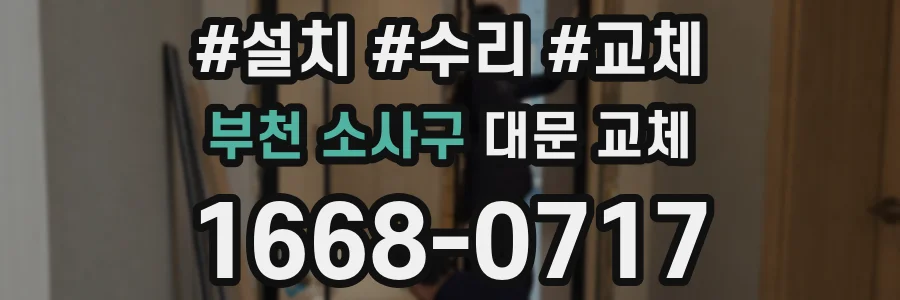 부천 소사구 대문 교체