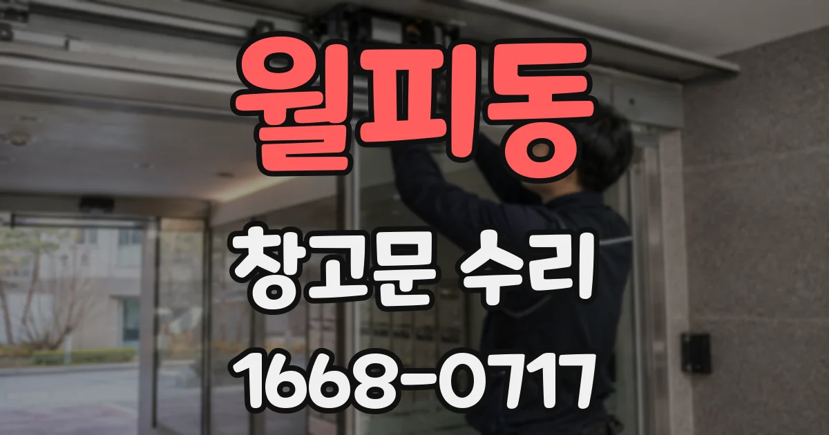 월피동 창고문 수리
