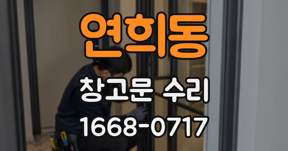 연희동 창고문 수리