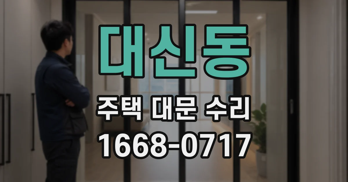 대신동 주택 대문 수리