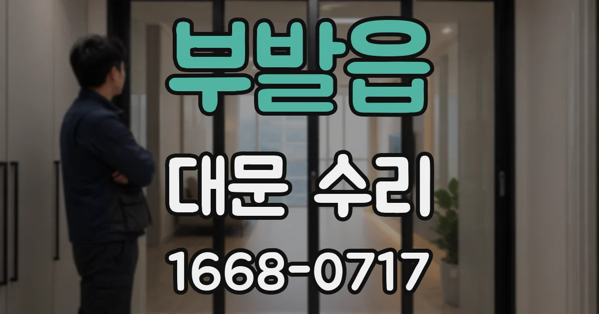 부발읍 대문 수리