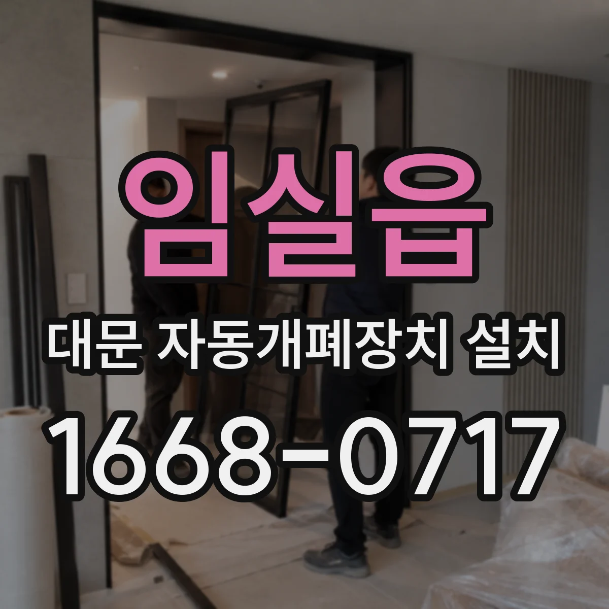 임실읍 대문 자동개폐장치 설치