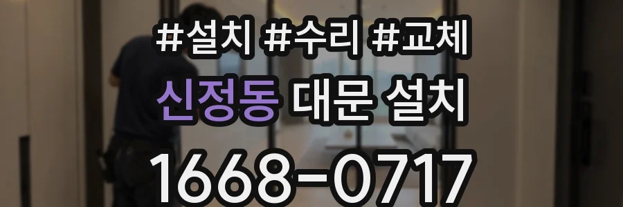 신정동 대문 설치
