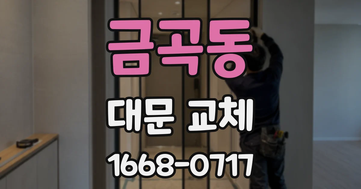 금곡동 대문 교체