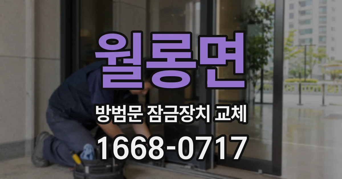 월롱면 방범문 잠금장치 교체
