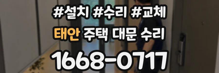 태안 주택 대문 수리