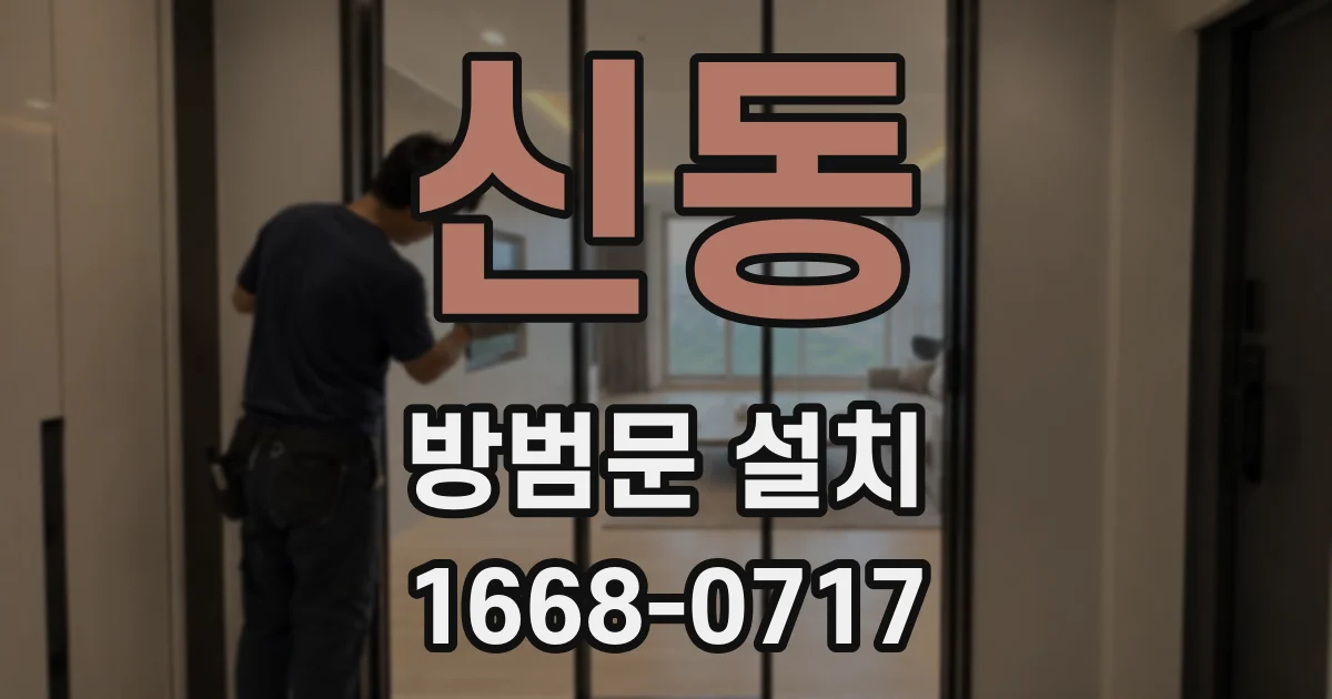 신동 방범문 설치