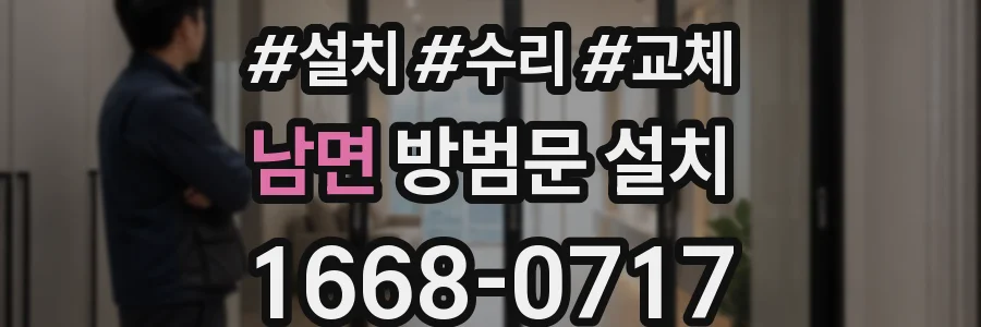 남면 방범문 설치
