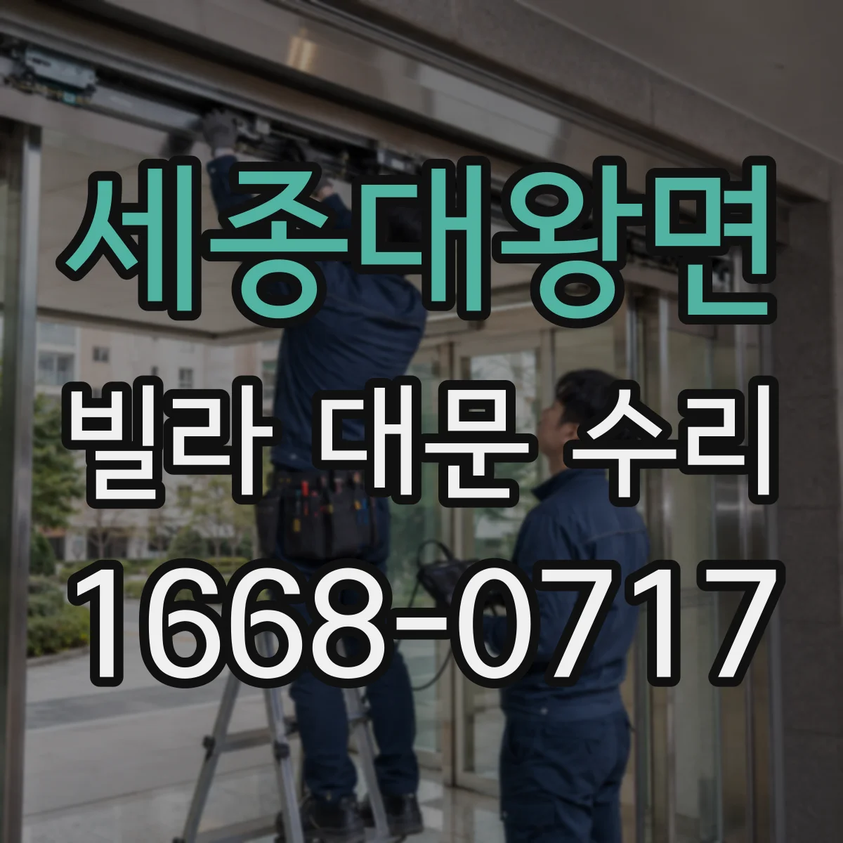 세종대왕면 빌라 대문 수리