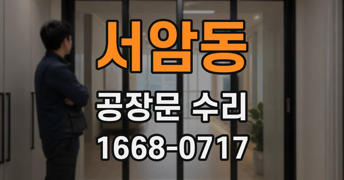 서암동 공장문 수리