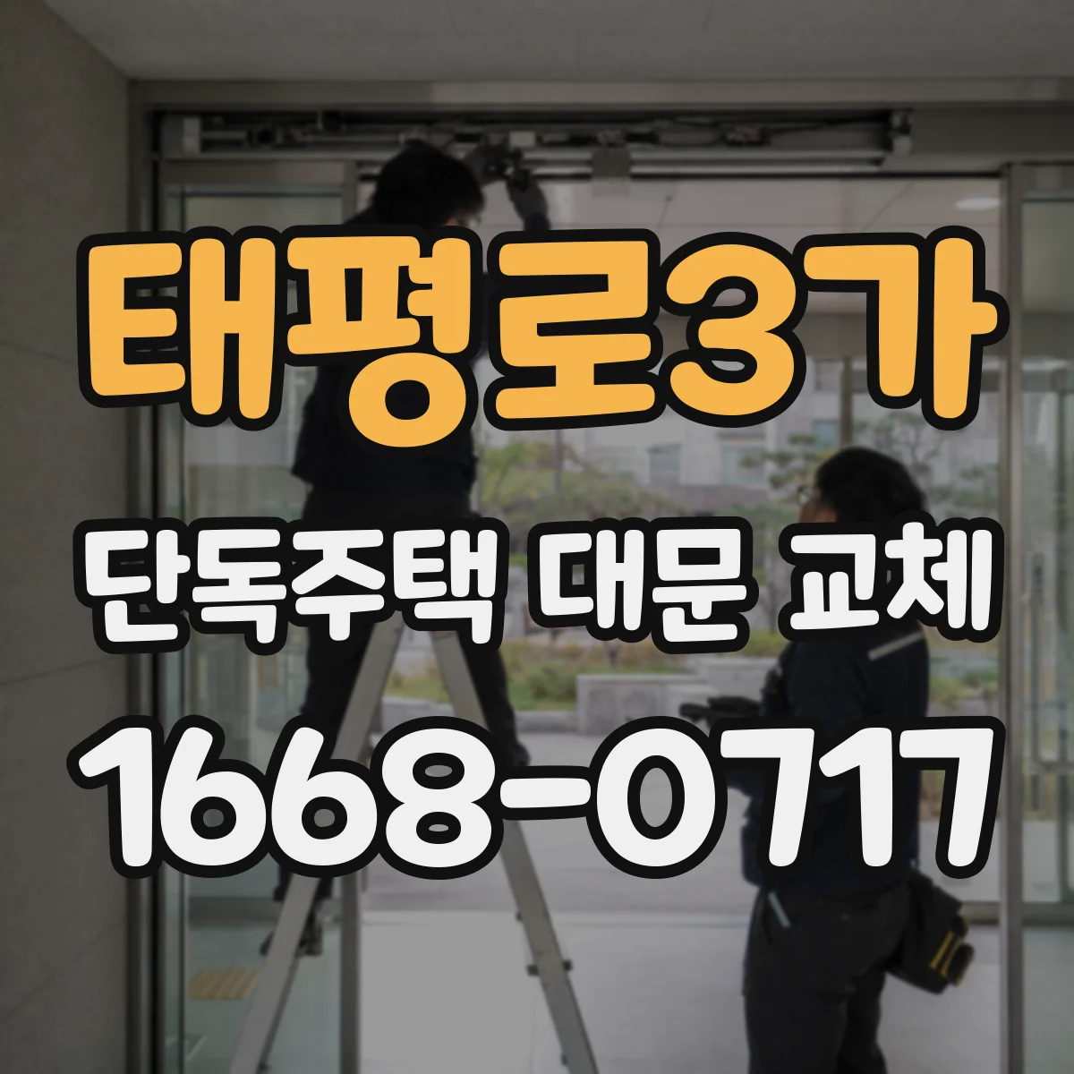 태평로3가 단독주택 대문 교체