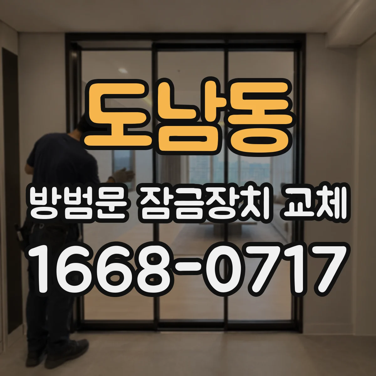 도남동 방범문 잠금장치 교체