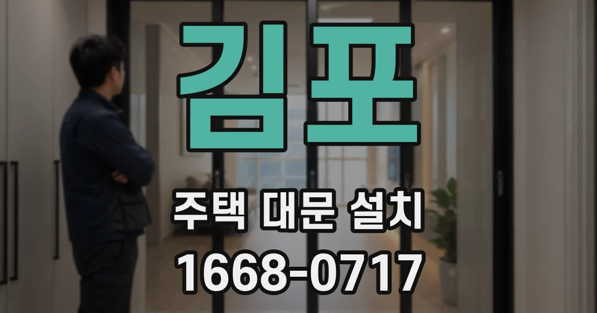 김포 주택 대문 설치