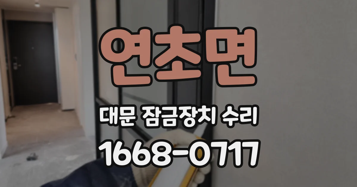 연초면 대문 잠금장치 수리