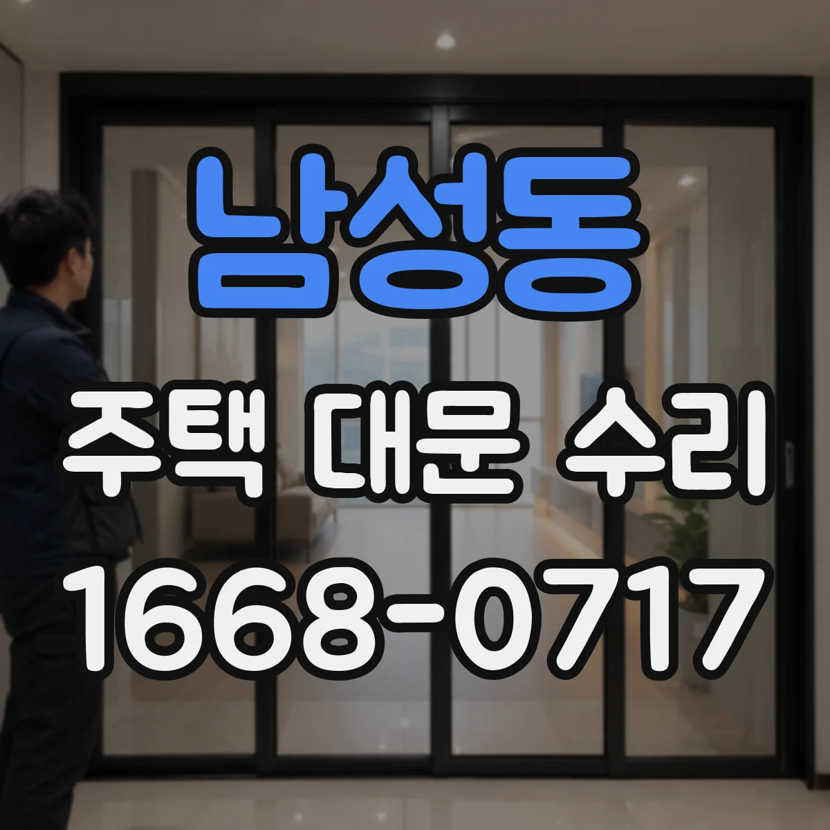 남성동 주택 대문 수리