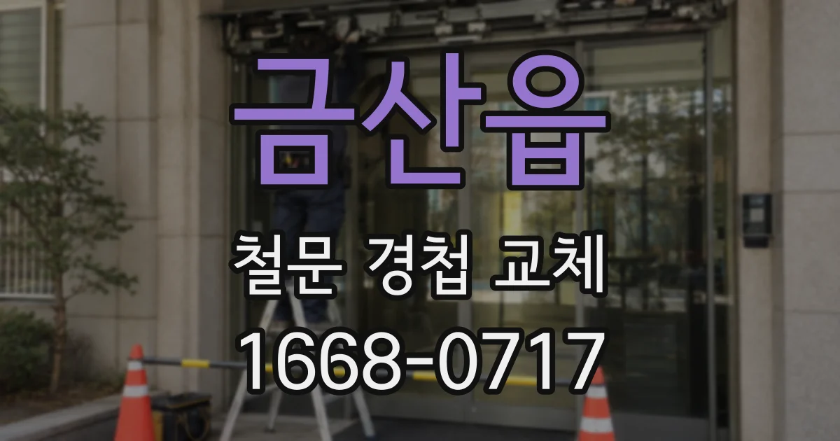 금산읍 철문 경첩 교체