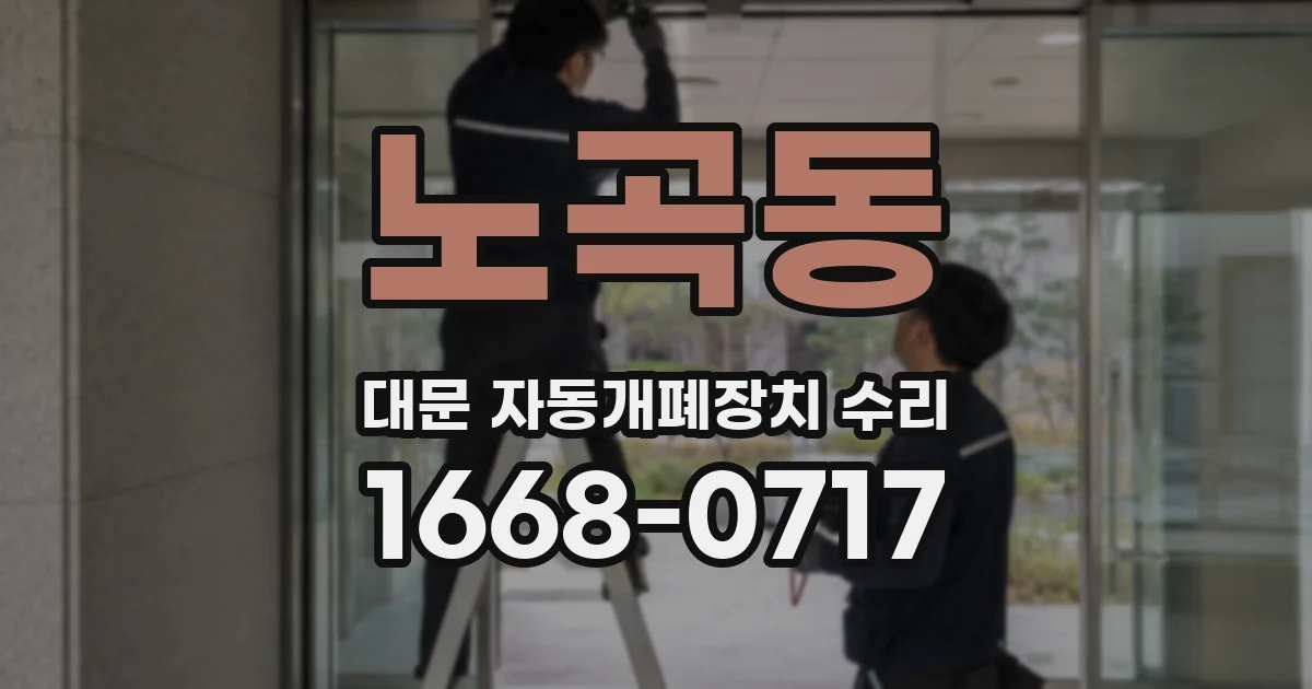 노곡동 대문 자동개폐장치 수리