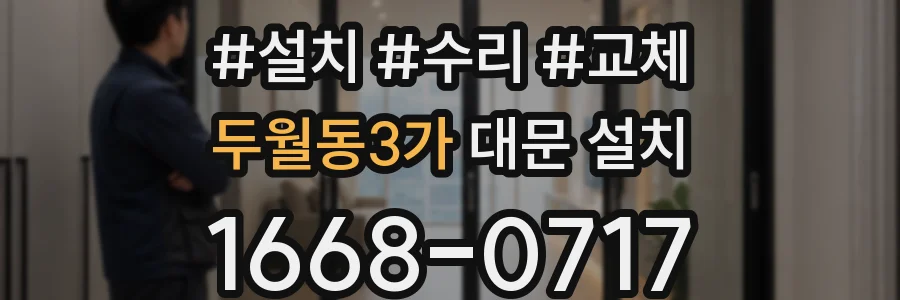두월동3가 대문 설치