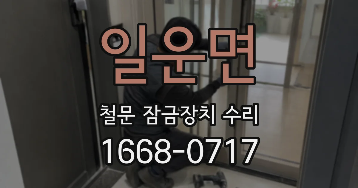 일운면 철문 잠금장치 수리