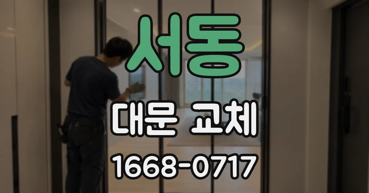 서동 대문 교체