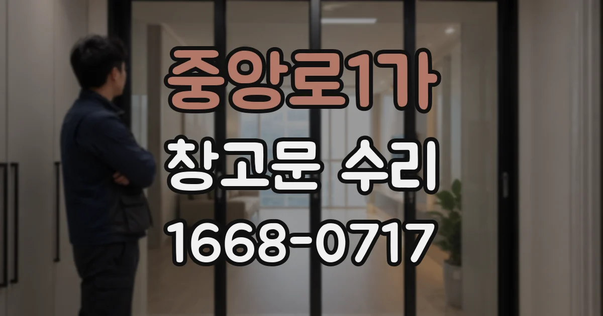 중앙로1가 창고문 수리