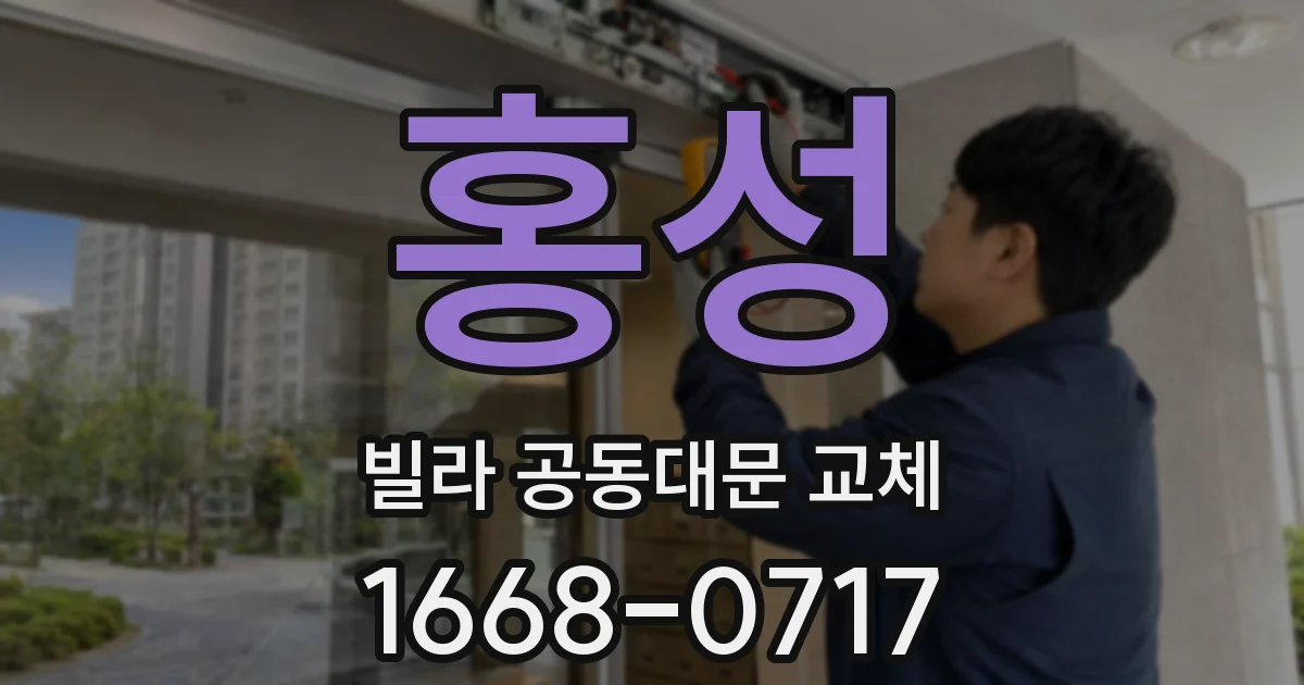 홍성 빌라 공동대문 교체