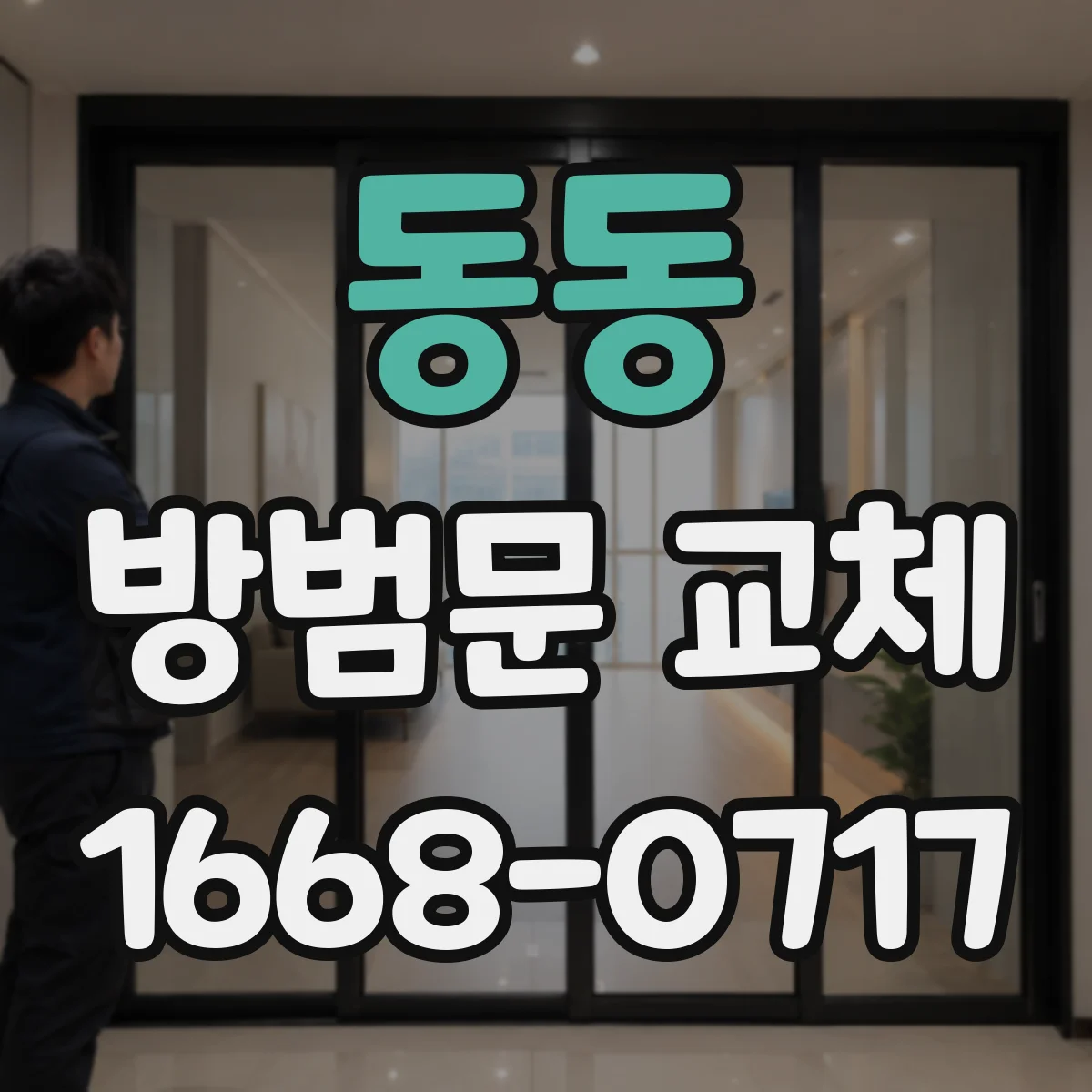 동동 방범문 교체