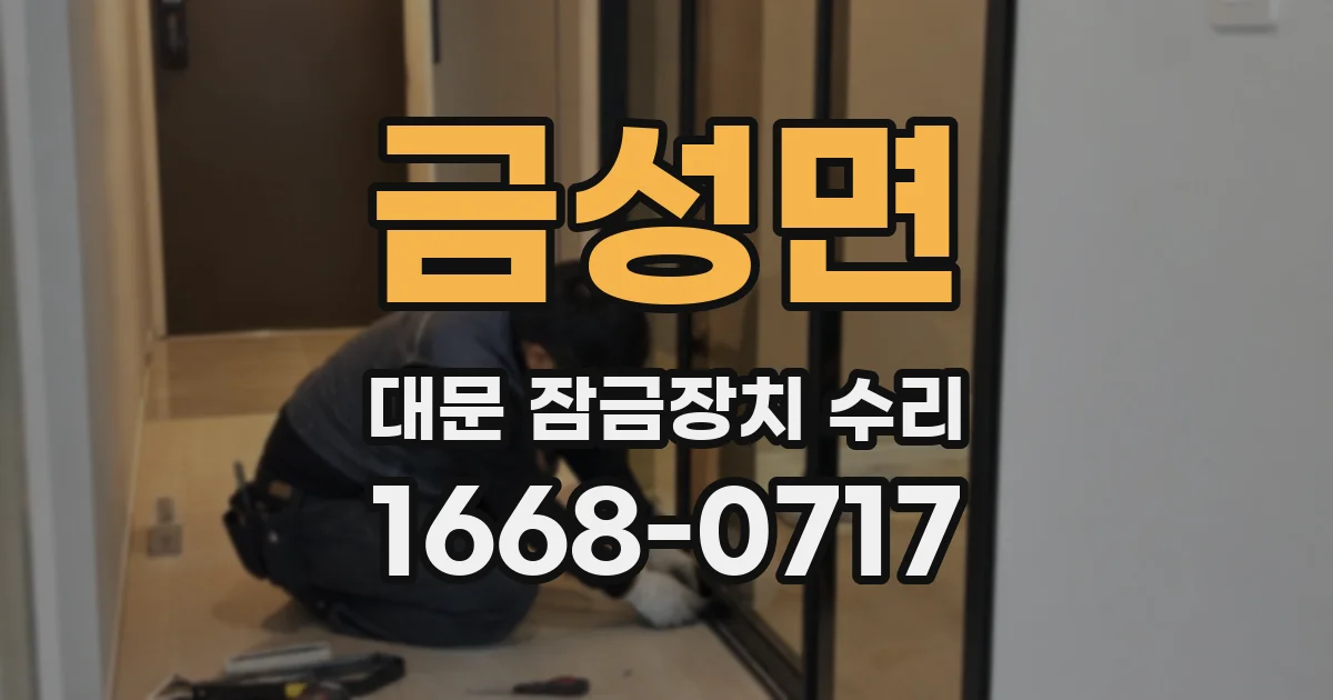 금성면 대문 잠금장치 수리