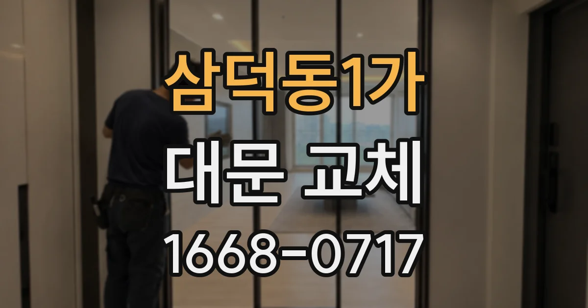 삼덕동1가 대문 교체