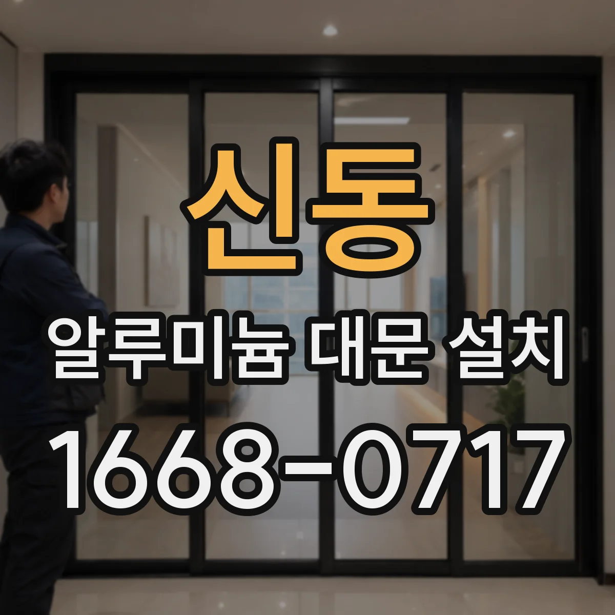 신동 알루미늄 대문 설치