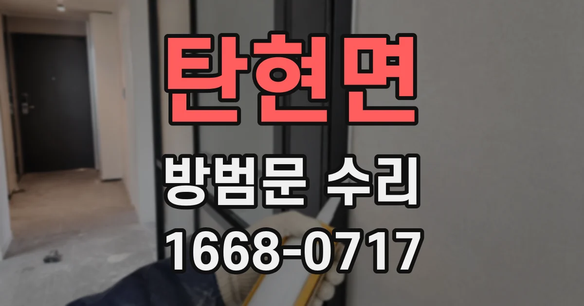 탄현면 방범문 수리