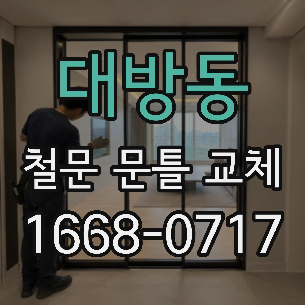 대방동 철문 문틀 교체