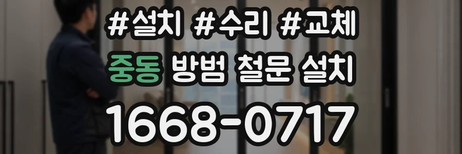중동 방범 철문 설치