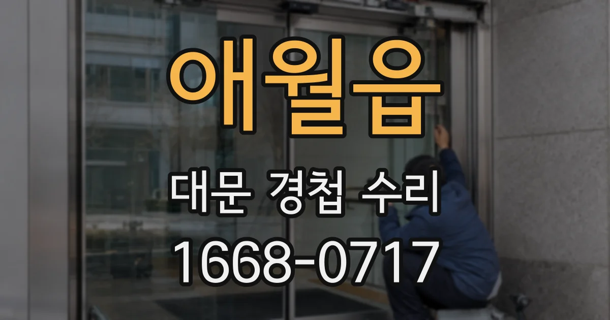 애월읍 대문 경첩 수리