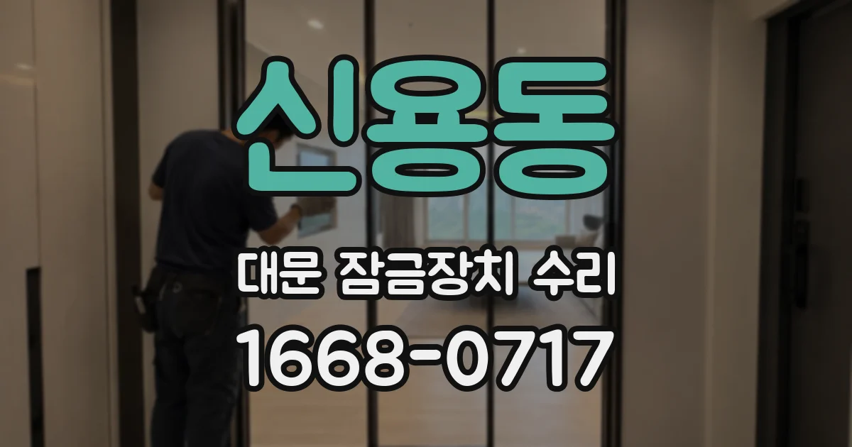 신용동 대문 잠금장치 수리