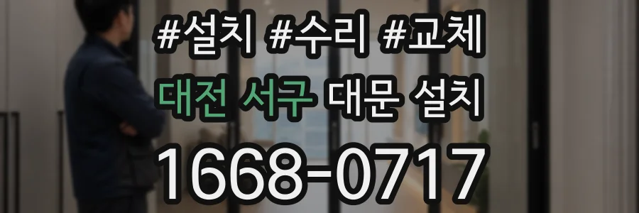 대전 서구 대문 설치